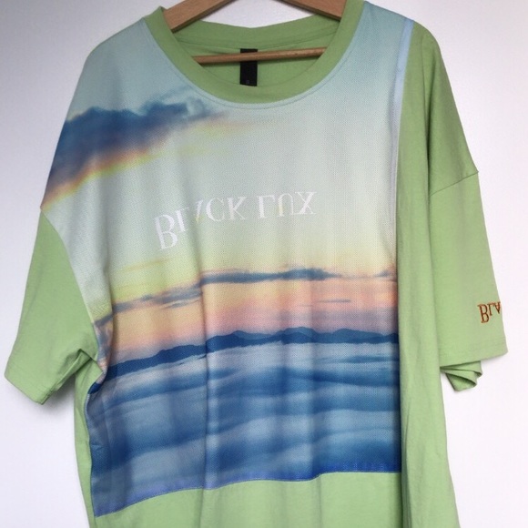 Black Lux Oversized Sunset Shirt - Picture 1 of 6